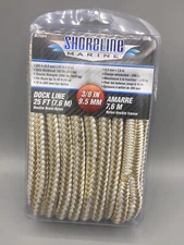 Shoreline Marine SL75824 DOCKLINE NYL DBBRD 3/8"X25'G/W - Free Shipping