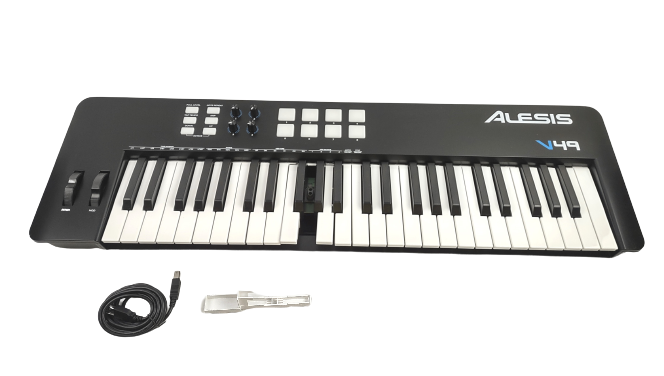 Alesis V49 MKII, 49 Key USB MIDI Controller Keyboard with Alesis V49 MKII, 49 Key USB MIDI Controller Keyboard with