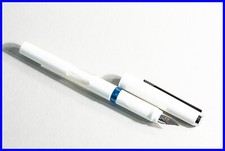 Pelikano Model 7 P450 in White & Black with Steel F Nib Fountain Pen - 1989