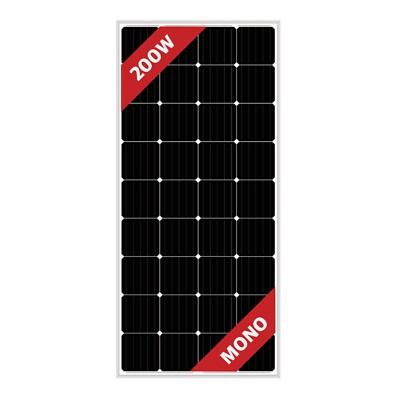 200W solar panel  monocrystalline PV module for off-grid RV marine camping