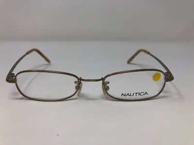 Nautica Eyeglasses Frame N7084 020 46-18-125 Gold Full Rim FT03
