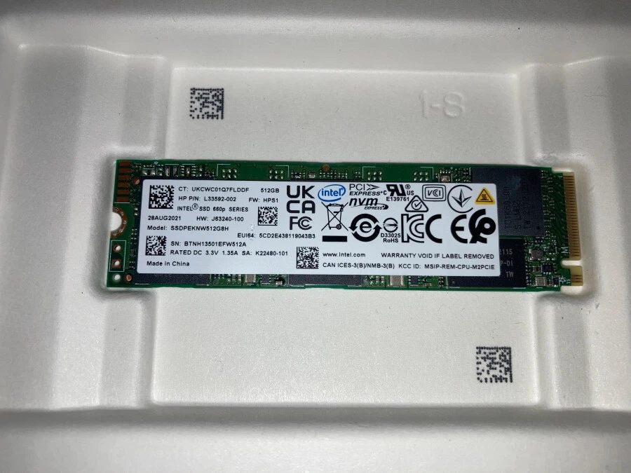 INTEL NVMe M.2 2280 512GB SSD 健康度92% NEW) INTEL 512GB SSD NVMe M.2 2280 SOLID STATE DRIVE | eBay