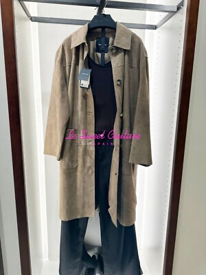 Pull And Bear Green Faux Leather Trench Coat ZARA REVERSIBLE