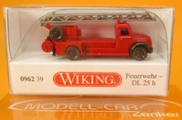 Wiking 096239 Magirus Feuerwehr Dl 25 H 1:160 Neu Modellauto