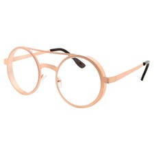 grinderPUNCH Women s Round Retro Flat Bar Cat Eye Sunglasses