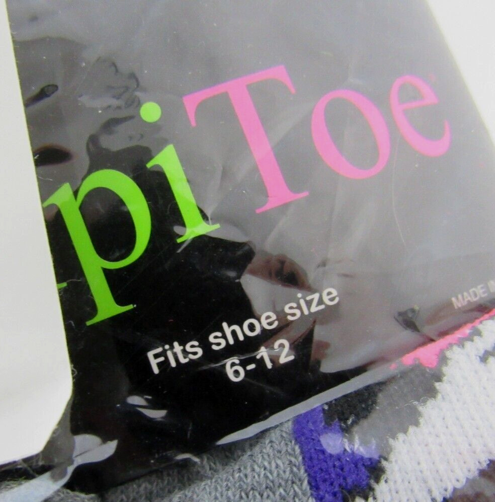 Tipi Toe Women's No Show Socks Bright Colors 20 Pack Fits Shoe Size 6-12 New