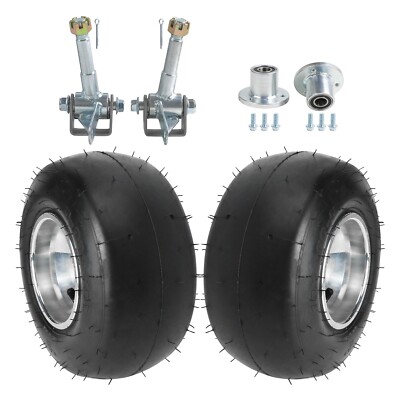 5'' Wheels Front 10X4.50-5 Tires Rim & Front Steering Knuckle Hub for Go kart ATV