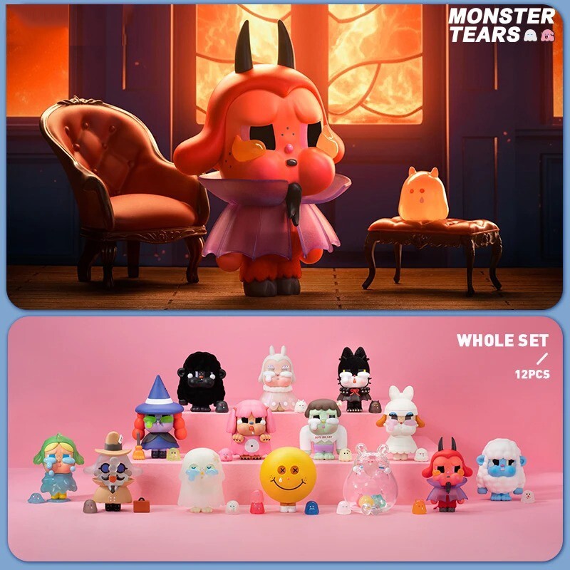 CRYBABY Monster Tears Blind Box Mystery Figures Action cuteToys