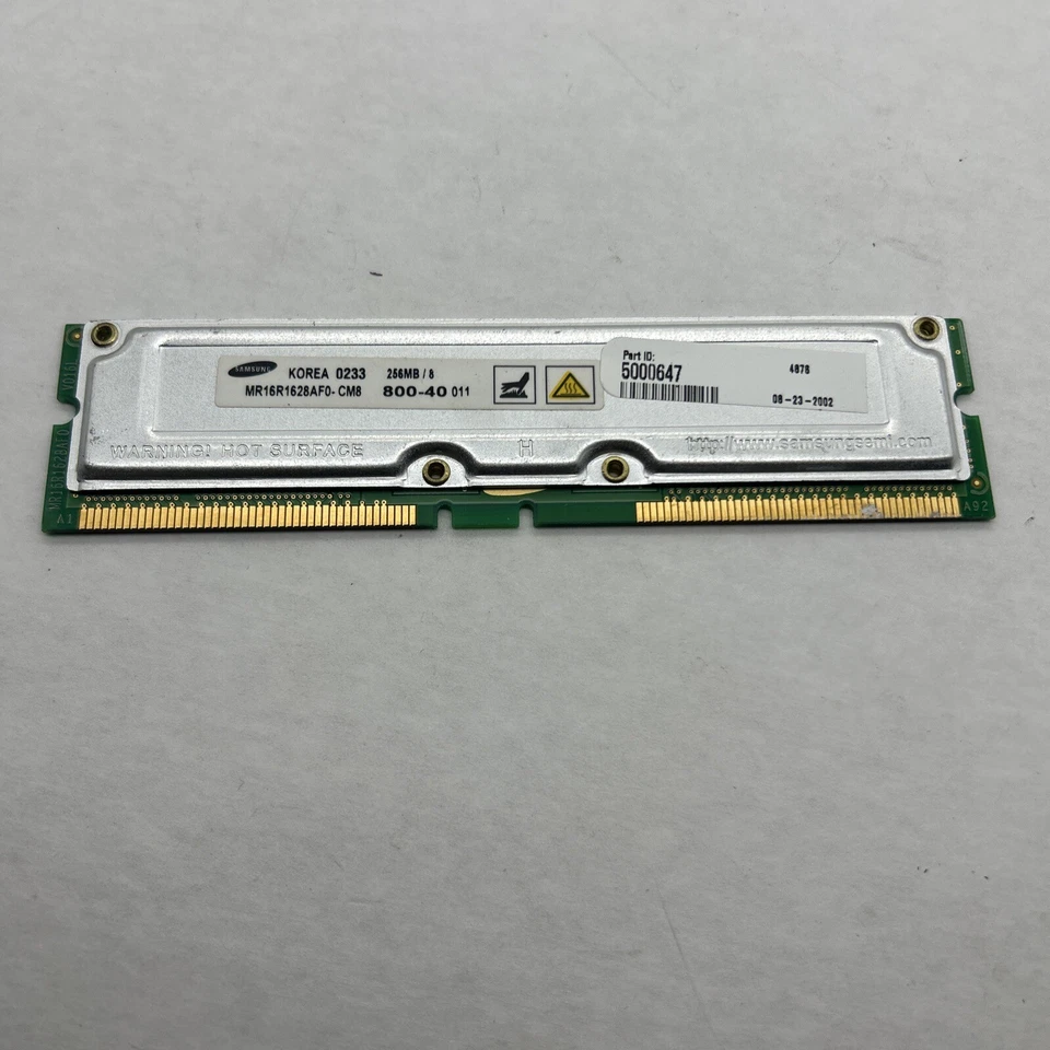 256MB Samsung Desktop Modules 800-40 184 pin RDram Memory Rambus ECC PR - Image 4 of 4