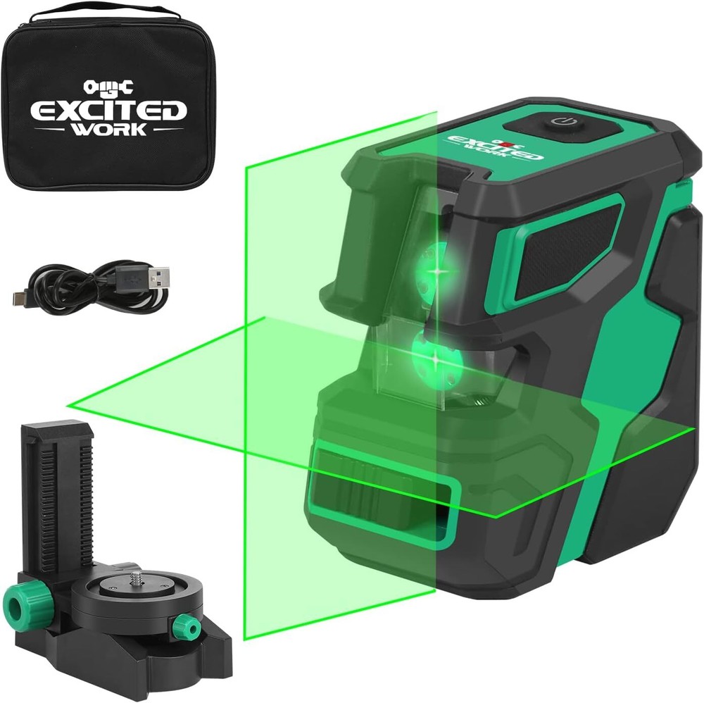 Laser Level Self Leveling, 2D Green Cross Line for Construction and
