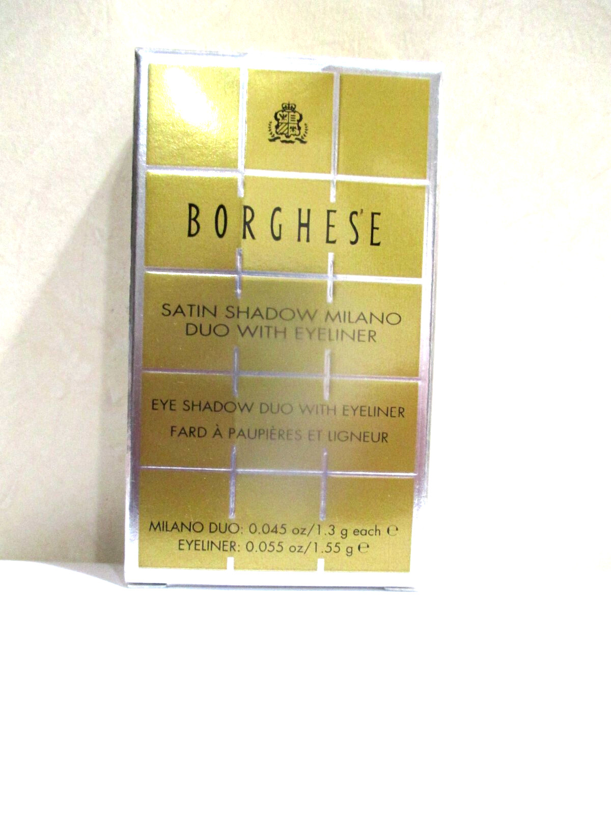 Borghese ~ Satin  Shadow Milano Duo With Eyeliner - Color : Bellezza Brown 01