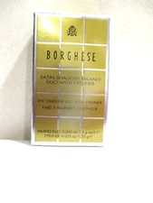 Borghese ~ Satin  Shadow Milano Duo With Eyeliner - Color : Bellezza Brown 01