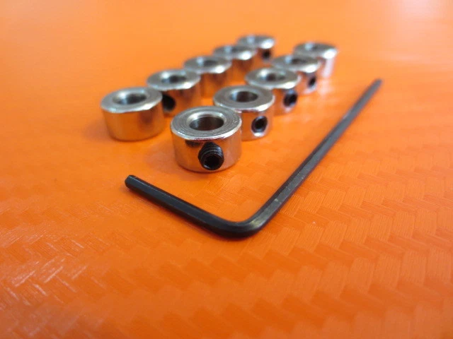10 Stück Stellringe Klemmringe 3mm Stellring Radachse Sechskantschlüssel - Bild 4 von 4