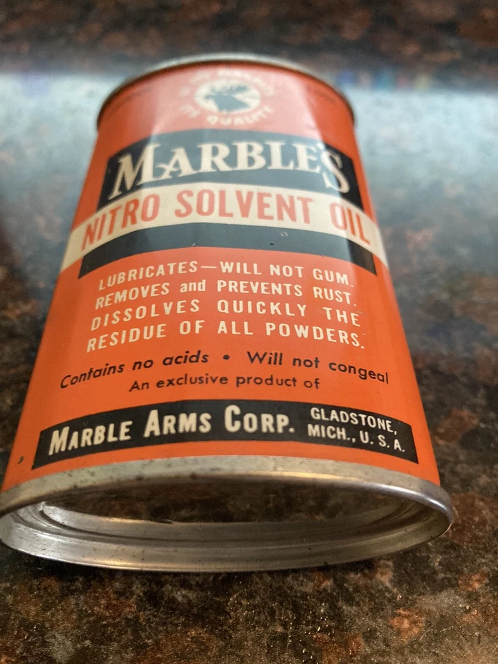 Marbles Nitro Solvent Oil Can Gladstone Mi Vintage Antique #60 - Image 3 of 4