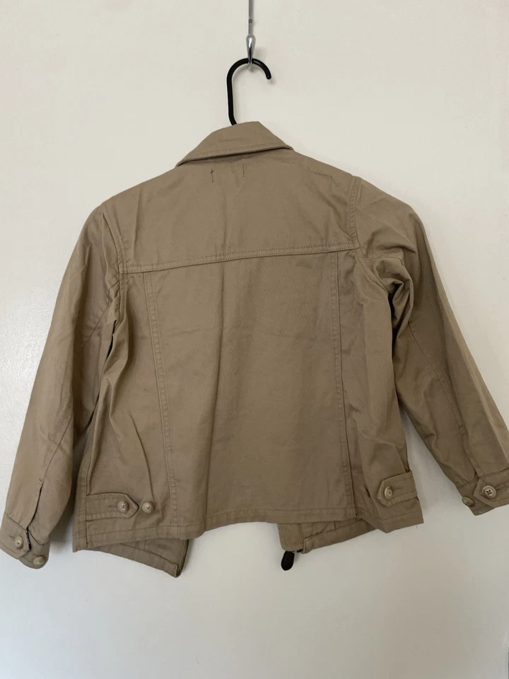 Chaqueta Polo Ralph Lauren Algodón Caqui con Logo Bordado Niños Talla 7 Foto 2 de 4