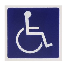 Franklin 2801128 Sign,Handicap , Blue 3X3"