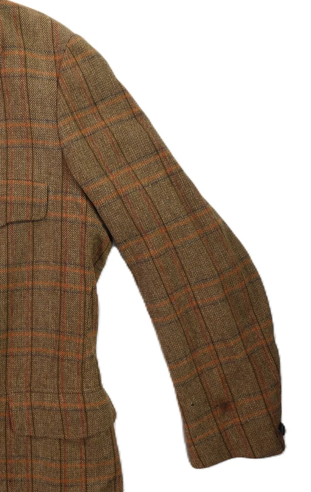 VTG 80s PENDLETON USA Men’s XL Brown Plaid 100% Wool Blazer Sport Coat Jacket - Image 3 of 4