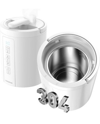 Jack & Rose Warm Mist Humidifier  Any Room 3L/100oz Stainless Steel EH30UA