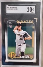 Paul Skenes 2024 Topps Update US100 RC SGC 10 Gem Mint Rookie Pirates