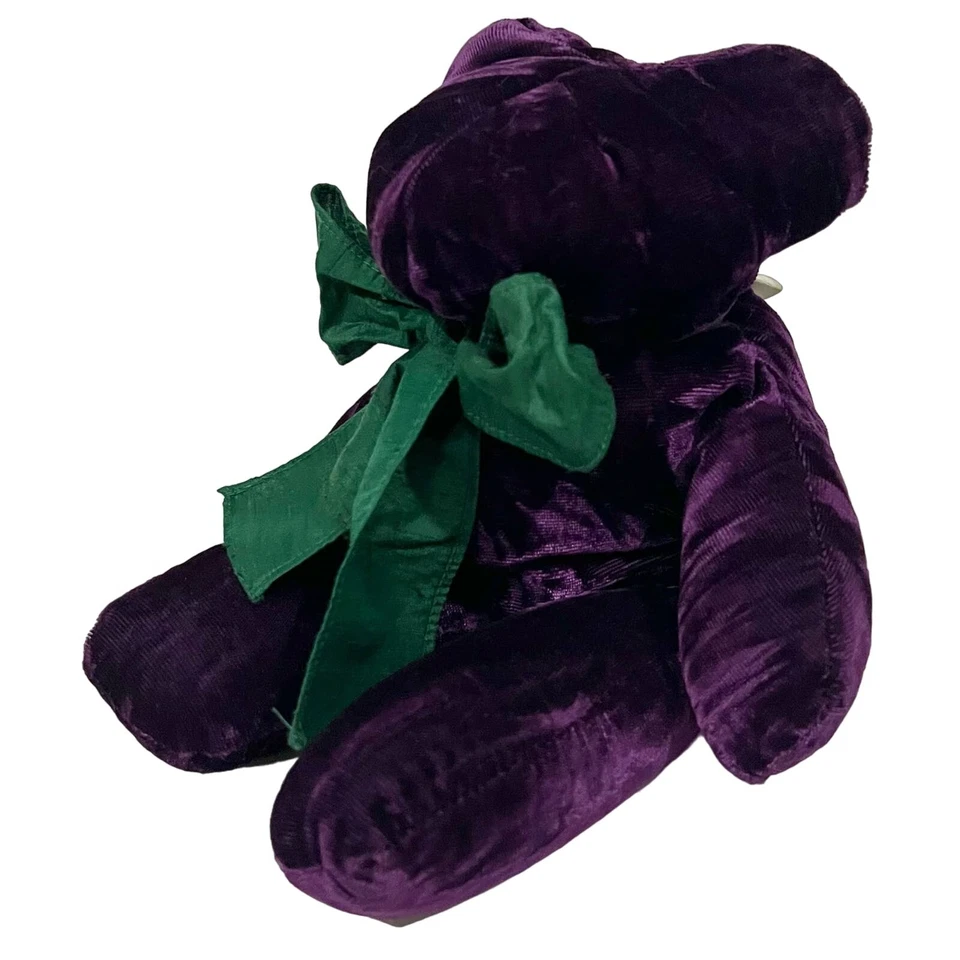 Pottery Barn ursinho de pelúcia veludo roxo COM ETIQUETA enchimento de trigo mourisco perfumado - Imagem 2 de 4