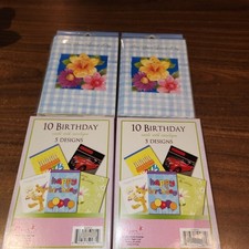 Lot of 4 boxes Unused all ocasion Birthday Greeting Cards 2 Variety Boxes, 40