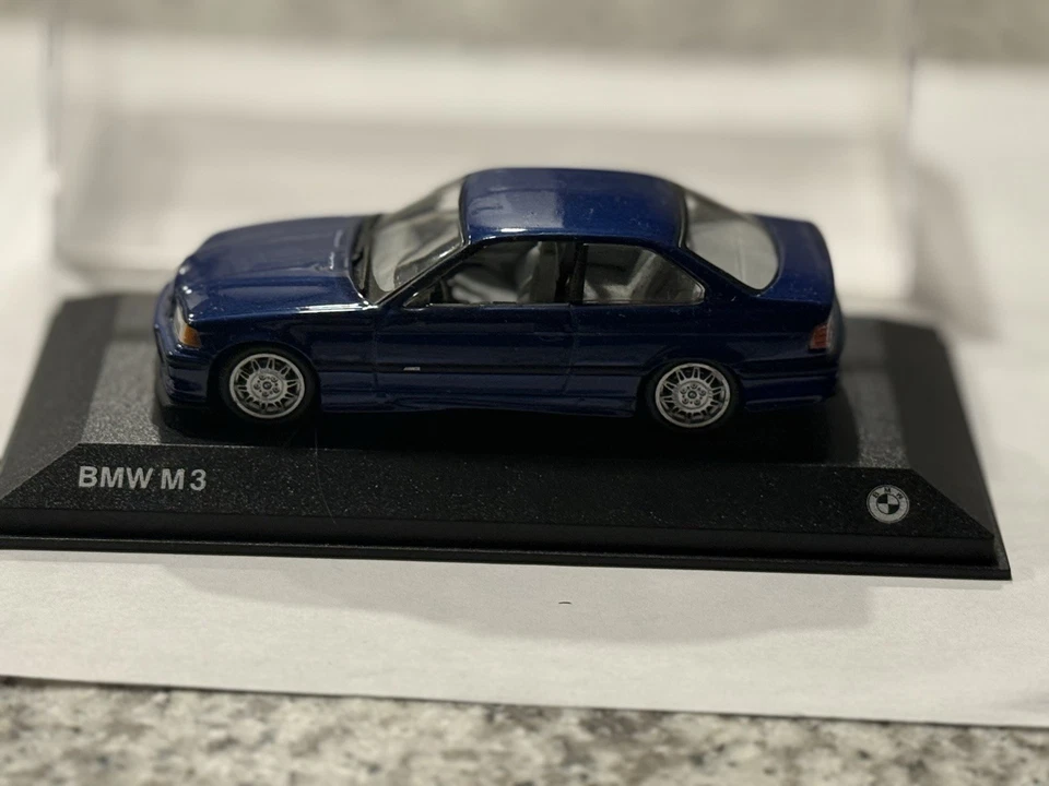 Rare BMW M3 Dealer Promo Model Car 1:43 with Box – Blue Collectible - Image 3 of 4