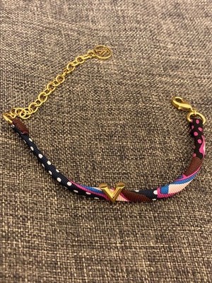 Louis Vuitton Be Mindful Essential V Bracelet Multicolor Gold M68411 W/Box Auth