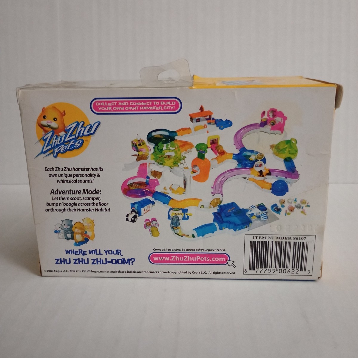 Cepia Zhu Zhu Pets Hamster Jinx 10.9 New Sealed 2010 White And