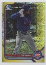 2022 Bowman Chrome Prospects Yellow Mini-Diamond Refractor /75 Ed Howard pe8