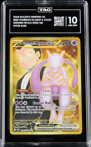 Team Rocket's Mewtwo ex graded TAG 10 for sale on eBay