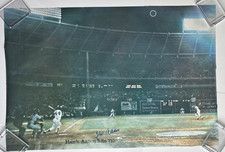 HANK AARON SPORTS ILLUSTRATED HOME RUN 715 6N7 SIGNED POSTER 24x36 PSA/DNA RUTH
