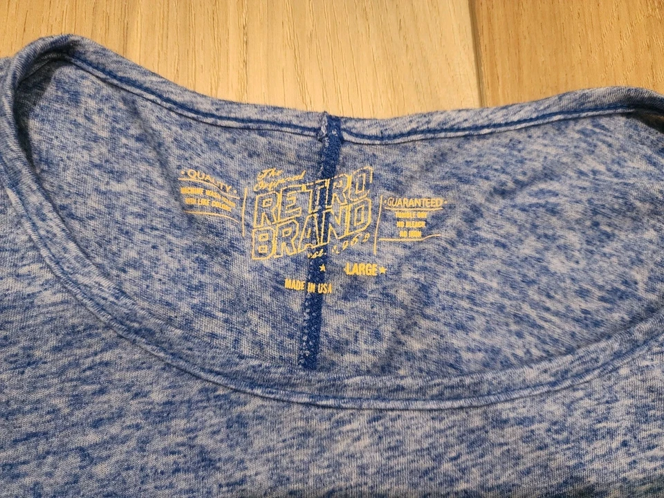 Camisa azul manga larga logotipo Vancouver Canucks NHL marca retro para mujer grande Foto 4 de 4