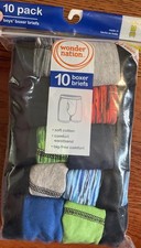 Boys Boxer Briefs Wonder Nation 10 Pair Multi Colored Size Med 8