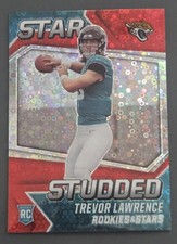 2021 Rookies & Stars TREVOR LAWRENCE Star Studded Red Disco Prizm Jaguars ROOKIE