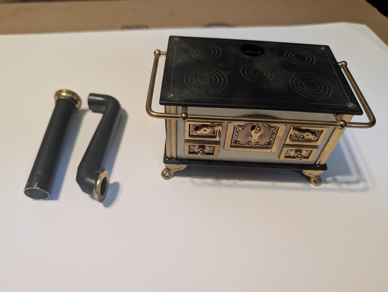 Vintage Bodo Hennig Antique Stove & Oven Dollhouse Miniature