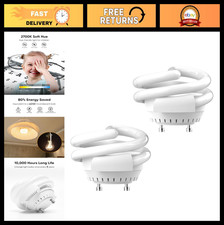 13W T3 Spiral GU24 CFL Light Bulbs, 2700K Soft White, 1000 Lumen, 2 Pack