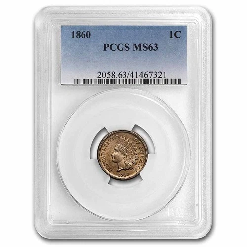 1860 Indian Head Cent MS-63 PCGS