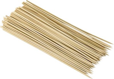 GoodCook 12-Inch Bamboo Skewers 100-Count Wooden Sticks for BBQ Grilling Kebabs