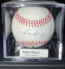 Atlanta Braves  Matt Olson Autographed Baseball MLB Authenticated