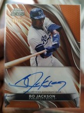 2024 Topps Chrome Black - Autographs Bo Jackson #CBA-BJ Orange Refractor /25...