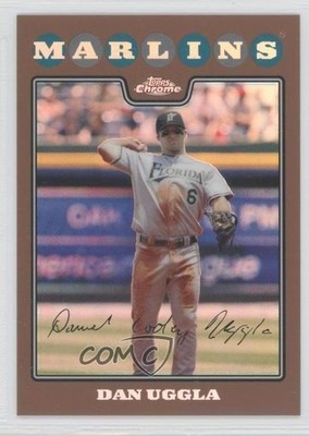2008 Topps Chrome Copper Refractor 404/599 Dan Uggla #21 0w7