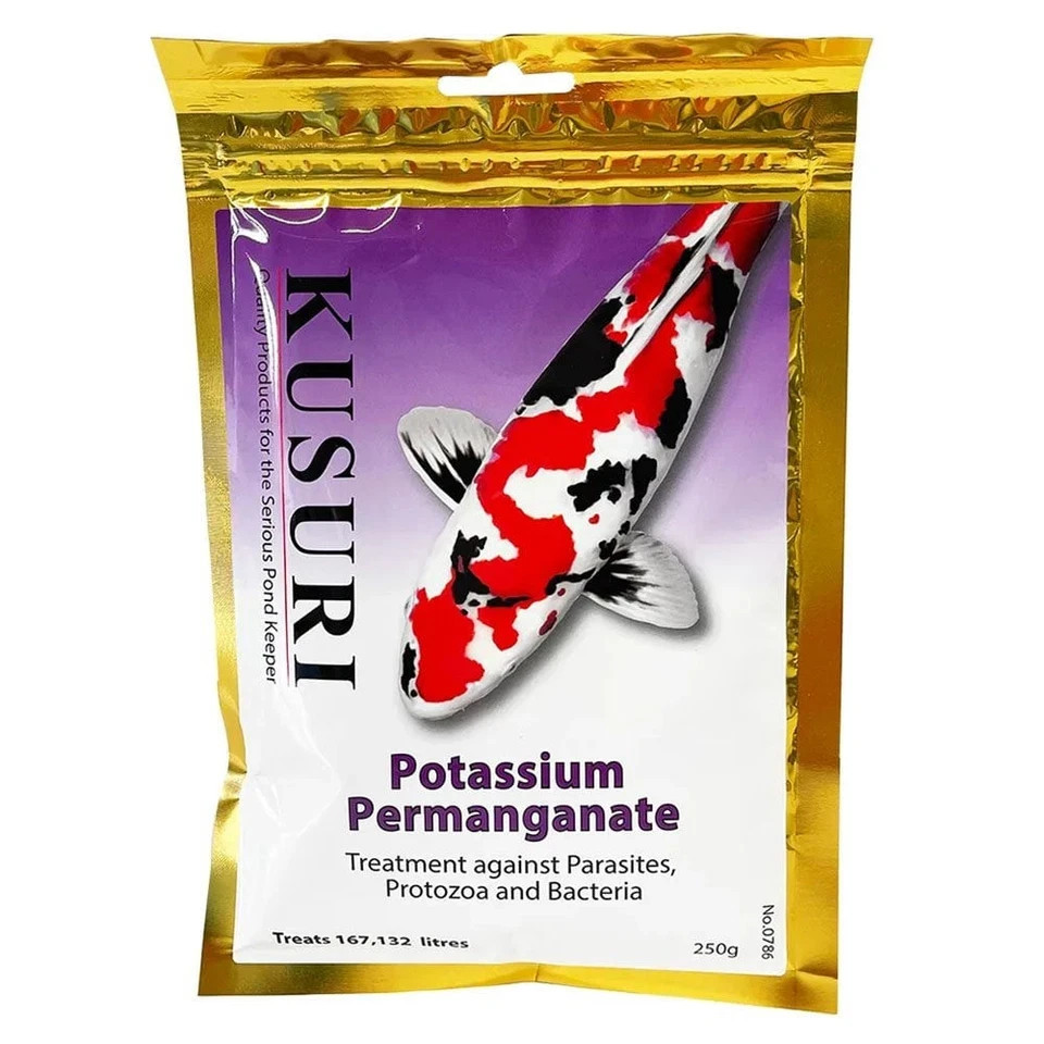 Kusuri Potassium Permanganate Koi Pond Fish Treatment 250g