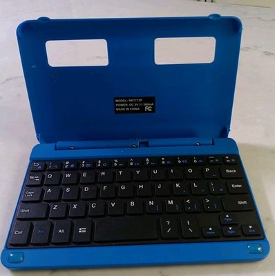 RCA Tablet Keyboard Blue Case 7  Model RKT773P Pre-owned 