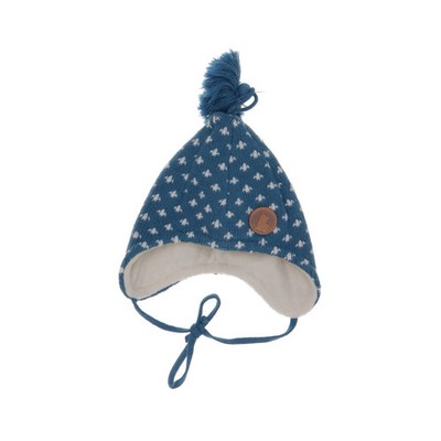 Finkid, Trapper-Mütze, Größe: 40, Blau/Weiß, Unisex (Kinder) #E6B