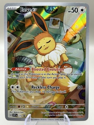 Pokemon Eevee English SVP DE 173 Illustration Rare Prismatische Entwicklungen NM