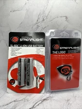 Streamlight SL-B26 USB Rechargeable Battery 2-Pack Lithium Ion and Logo Keychain