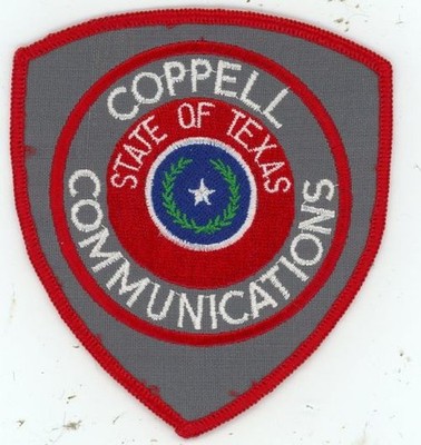 TEXAS TX COPPELL POLICE COMMUNICATIONS NICE SHOULDER PATCH SHERIFF | eBay
