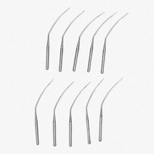 10 sturdy steel curved sewing needles
