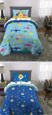 Baby Shark 4 Pc Bed In A Bag Set Twin Brand New Without Tag