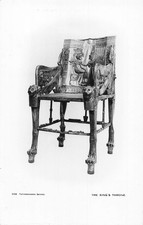 B461 Egyptian Artefact Tutankhamen Series The King's Throne postcard